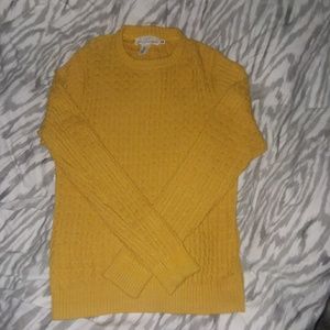 Men's Golden Yellow Knit Sweater